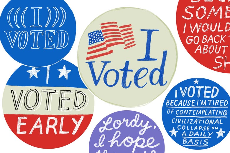 Voting stickers